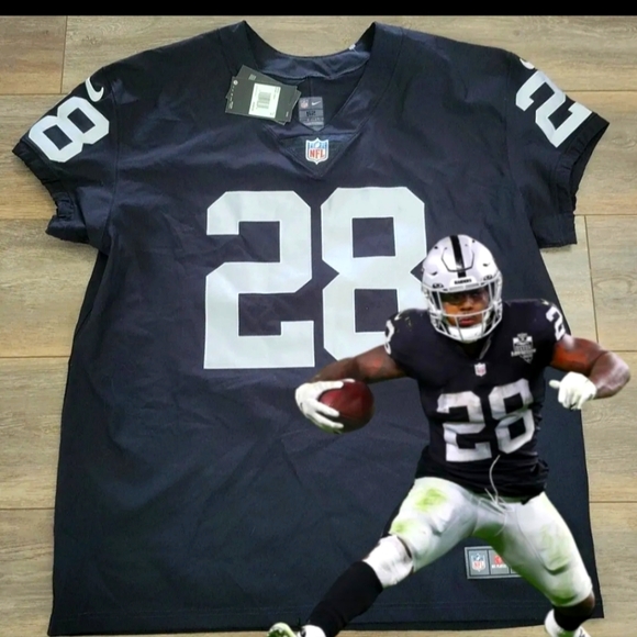 Nike Vapor Elite Josh Jacobs Raiders Football Jersey On-Field Game - Picture 8 of 12
